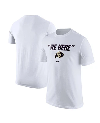 Men's Nike White Colorado Buffaloes We Here T-shirt