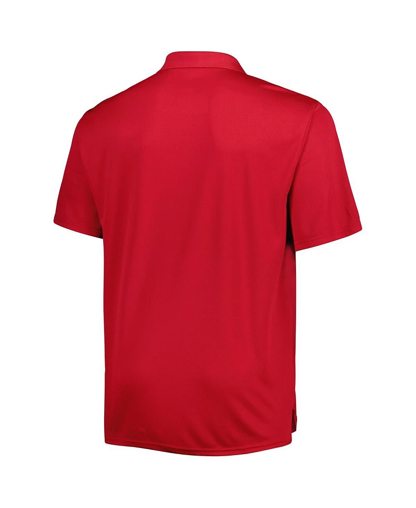 Men's Scarlet San Francisco 49ers Big and Tall Birdseye Polo Shirt