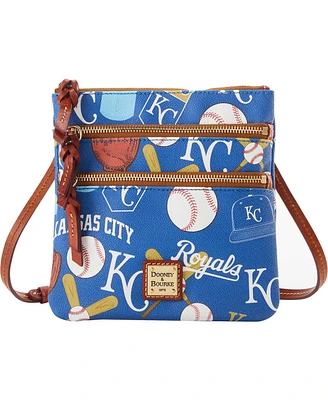 Women's Dooney & Bourke Kansas City Royals Game Day Triple Zip Crossbody Purse