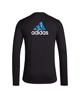 Men's adidas Black Minnesota United Fc Local Pop Aeroready Long Sleeve T-shirt