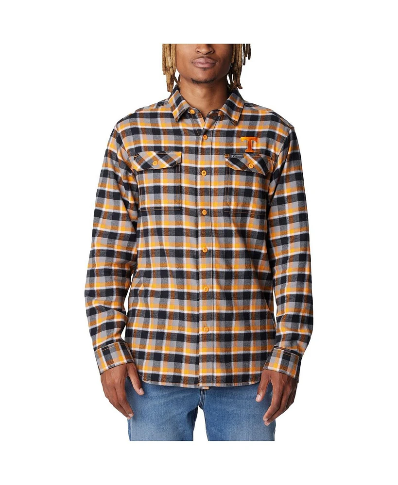 Men's Columbia Tennessee Orange Volunteers Flare Gun Flannel Long Sleeve Shirt