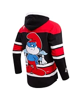 Men's Freeze Max Black The Smurfs Hockey Pullover Hoodie