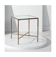 Jessa Forged Metal Square End Table