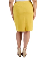 Kasper Plus Pencil Skirt