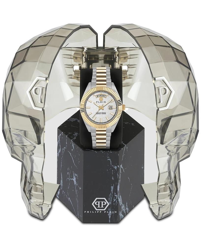 Philipp Plein Men's Date Superlative Stainless Two-Tone Steel Bracelet Watch 42mm
