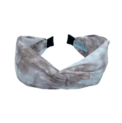 Women's Soft Tie Dye Headband - Taupe