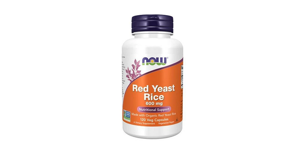 Now Foods Red Yeast Rice Extract, 600 mg, 120 Vcaps