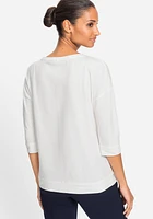 Olsen Women's Basic 3/4 Sleeve Tee