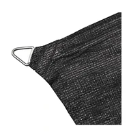 Sunshade Sail Hdpe Rectangular 13.1'x19.7' Anthracite