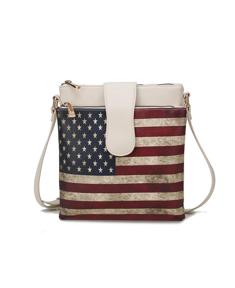 Mkf Collection Josephine Patriotic Crossbody Bag by Mia K