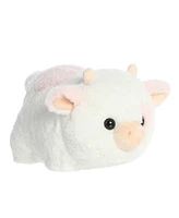 Aurora Medium Moonique Strawberry Milk Cow Spudsters Adorable Plush Toy White 10"