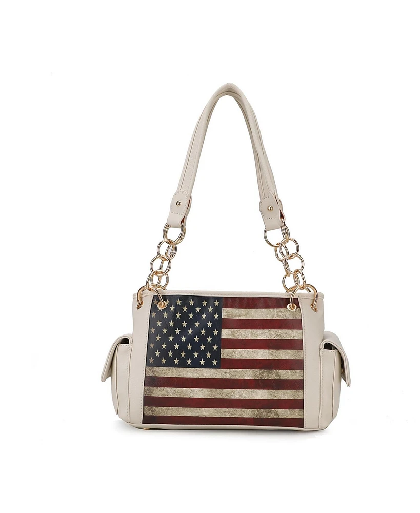 Mkf Collection Alaina Patriotic Shoulder Bag by Mia K