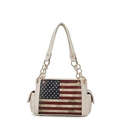 Mkf Collection Alaina Patriotic Shoulder Bag by Mia K