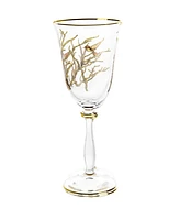 Vivience Birds Design Wine Glasses 6.25 oz, Set of 4