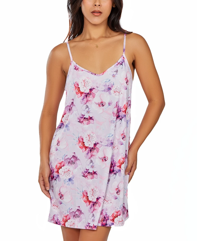 iCollection Women's 1Pc. Very Soft Brushed Nightgown Printed all over Floral