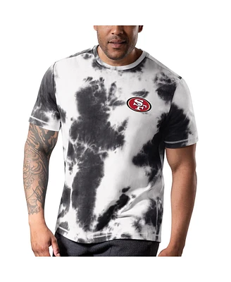 Men's Msx by Michael Strahan Black San Francisco 49ers Freestyle Tie-Dye T-shirt