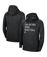 Men's and Women's Nike Black San Antonio Spurs 2023/24 Performance Spotlight On-Court Practice Pullover Hoodie