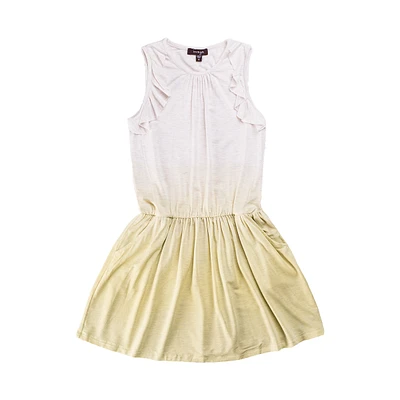 Toddler Jill Lime Ombre Jersey Dress