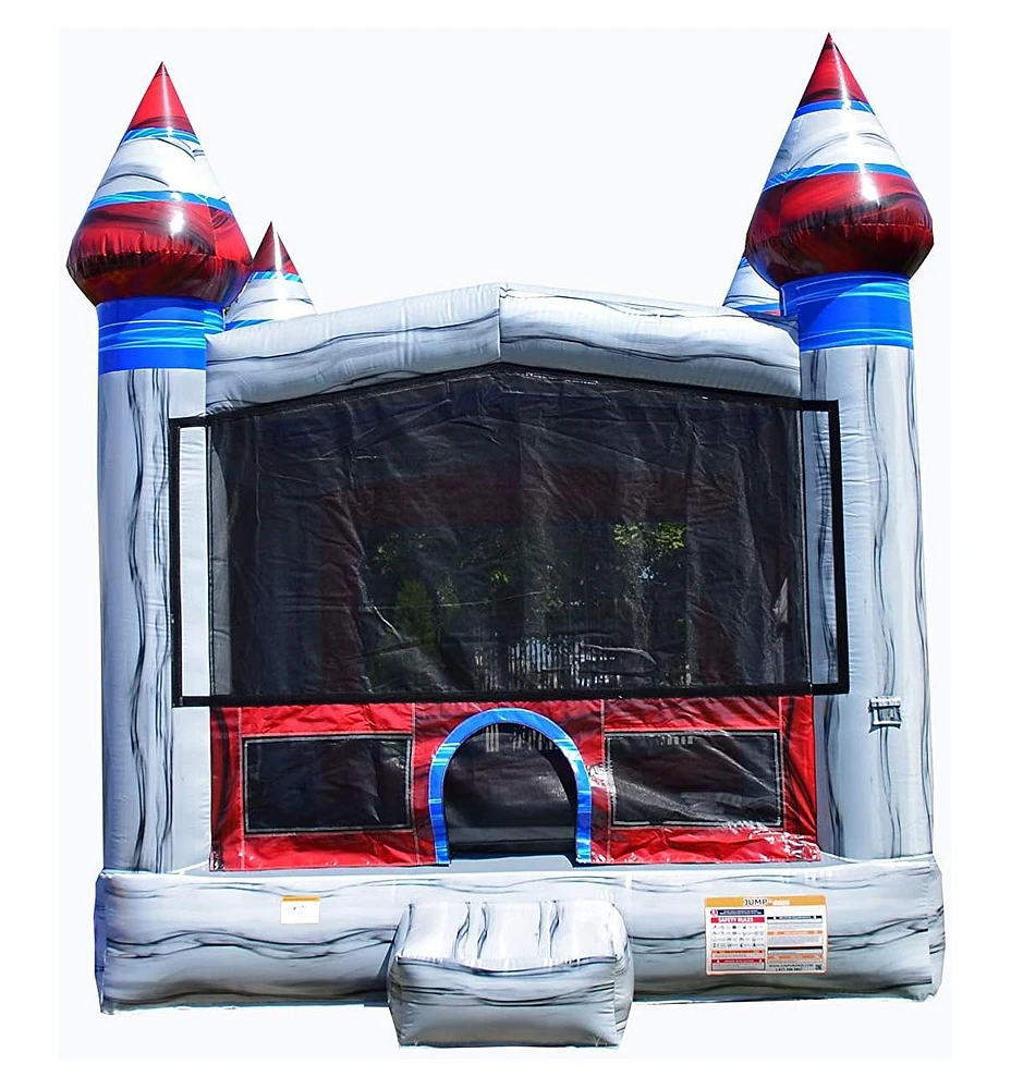 JumpOrange Titanium Commercial Grade Bounce House 13x13 for Kids and Adults (with Blower), Basketball Hoop, Outdoor Indoor, Bouncer Jumper, Birthday P