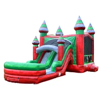 JumpOrange Midnight Commercial Grade Bounce House Water Slide Combo with Pool for Kids and Adults (with Blower), Basketball Hoop, Wet Dry Use, Outdoor