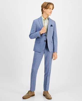 Big Boys Classic Fit Linen Suit Jacket