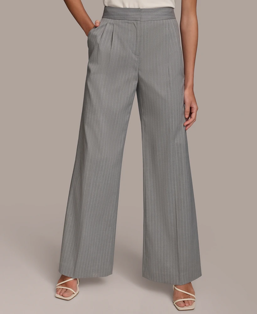 Donna Karan Women's Pinstriped Wide-Leg Pants