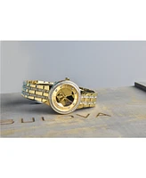Bulova Women's Phantom Gold-Tone Stainless Steel Bracelet Watch 33mm - Gold