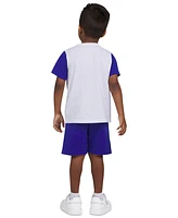 Champion Toddler & Little Boys Short-Sleeve T-Shirt Fleece Shorts, 2 Piece Set