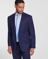 Michael Kors Men's Classic-Fit Pinstripe Wool-Blend Stretch Suit Separate Jacket