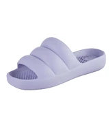 Totes Women's Molded Puffy Slide with Everywear