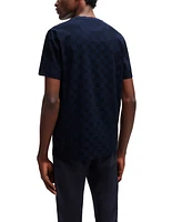 Boss by Hugo Men's Porsche Check Jacquard T-shirt