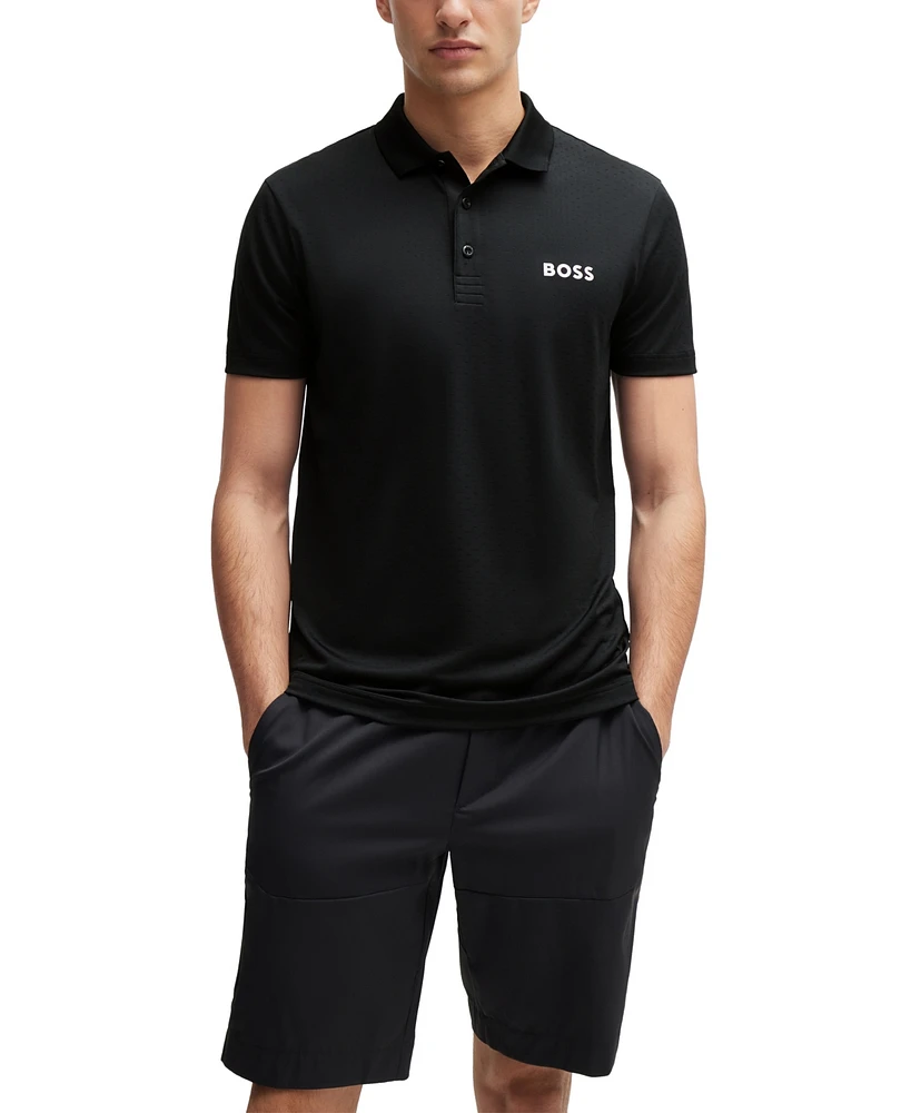 Boss by Hugo Men's Degrade-Jacquard Polo Shirt