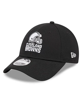 Youth Boys New Era Black Cleveland Browns Main B-Dub 9FORTY Adjustable Hat