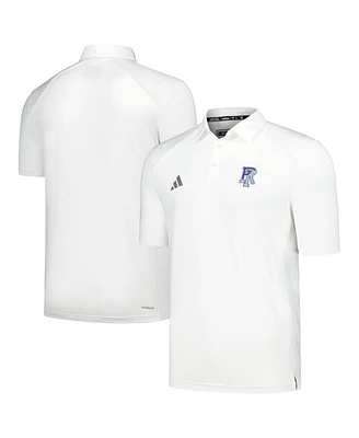 Men's adidas White Rhode Island Rams Classic Aeroready Polo Shirt