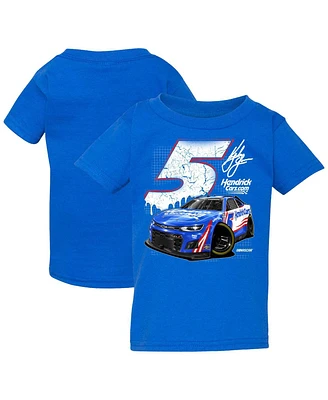 Toddler Boys and Girls Hendrick Motorsports Team Collection Royal Kyle Larson Car T-shirt