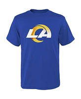 Big Boys Royal Los Angeles Rams Primary Logo T-shirt