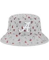 Toddler Boys and Girls New Era Heather Gray Alabama Crimson Tide Critter Bucket Hat