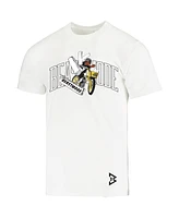 Men's Beast Mode X Se Racing White Paperboy Racing T-shirt