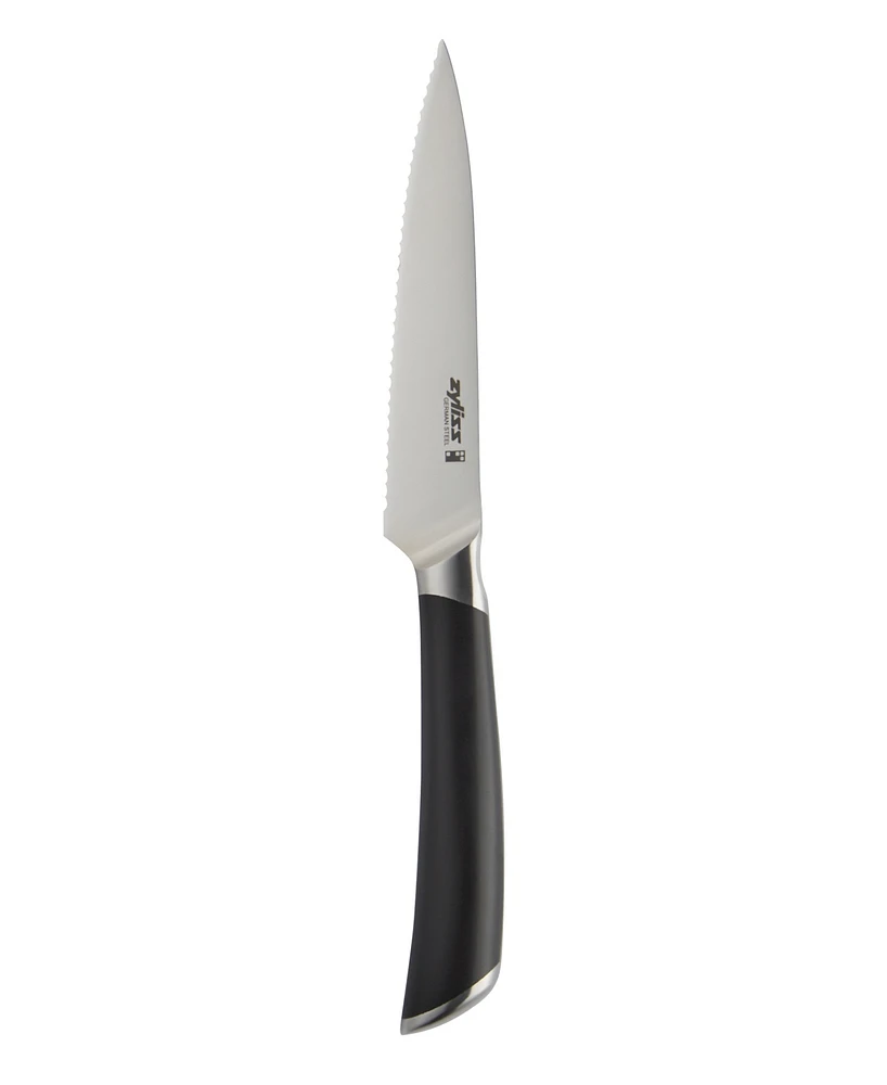 Zyliss Comfort Pro Stainless Steel Pom 4" Serrated Paring Knife