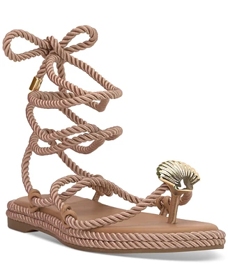 I.n.c. International Concepts Women's Mabry Lace-Up Flat Sandals, Created for Macy's