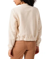 Sanctuary Women's Casey Knit Zip-Front Bomber Jacket