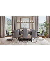 Tivie 9 Pc Dining Set (Rectangular Table + 8 Chairs), Created for Macy's