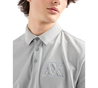 A|X Armani Exchange Men's Regular-Fit Tonal Logo Polo Shirt