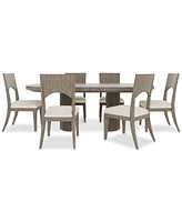 Frandlyn 7pc Dining Set (Rectangular Table + 6 Side Chairs)