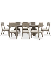 Frandlyn 9pc Dining Set (Table + 8 Side Chairs)