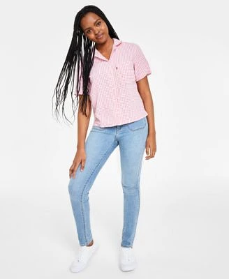 Levis Joyce Gingham Polo Shirt 311 Skinny Jeans