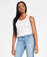 Levi's Women's Shane Cotton Tie-Neck Button-Front Top