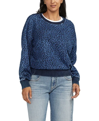 Jag Women's Elevated Indigo Crewneck