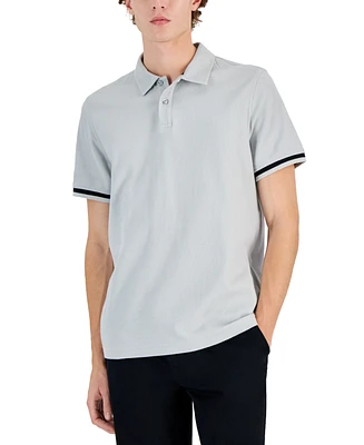 Alfani Men's Regular-Fit Tipped Polo Shirt, Created for Macy's