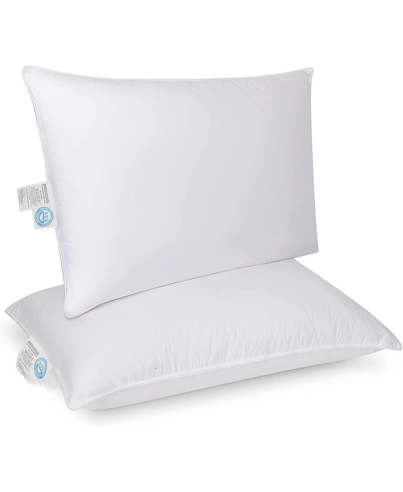 East Coast Bedding Set of 2 Standard Elite Premium Down Dream Firm 600FP